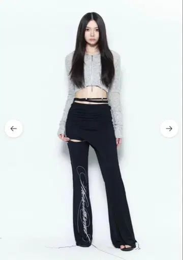 theredthread S script 레이어드 스커트팬츠