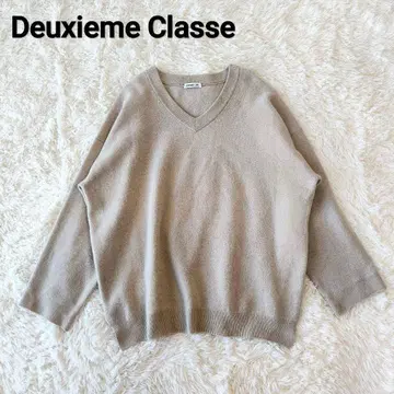 Deuxieme Classe FLANNEL V넥 니트 캐시미어 혼방