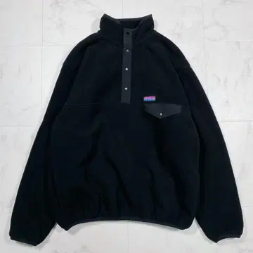 단종품 90s 복각 GAP 플리스 블랙 스냅T 신틸라