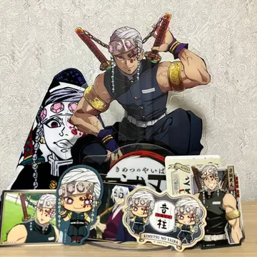 귀멸의 칼날 우즈이 텐겐 빅 아크릴 스탠드 세트 스티커 한정판 카드