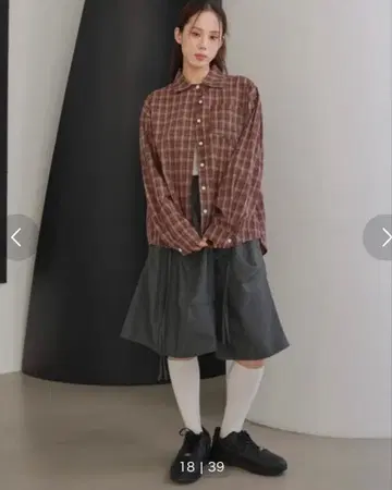 UNE MANSION 러블리 리본 벌룬 스커트