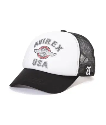 AVIREX 메쉬 캡 화이트/블랙