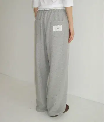 RONRON 스웨트 팬츠 레이스 허리