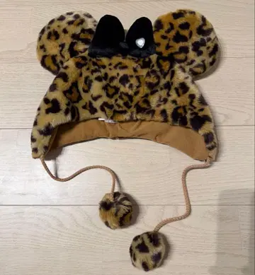 도쿄 디즈니 리조트 레오파드 무늬 모자