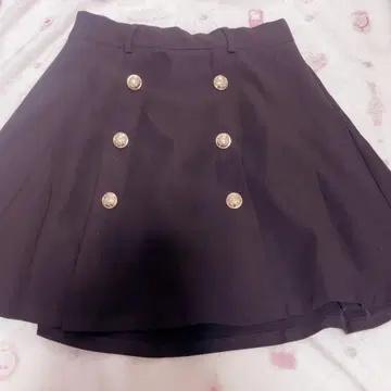 evelyn 더블 버튼 스커트