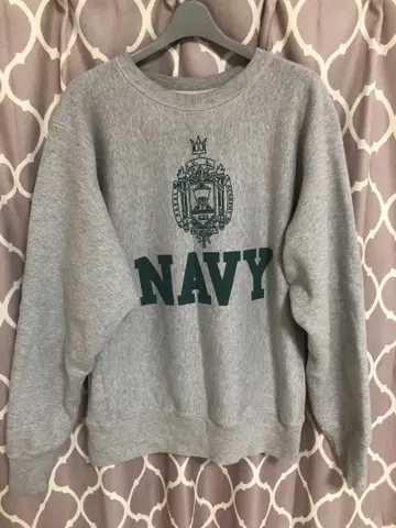 WAREHOUSE CO. NAVY 맨투맨 X LARGE 그레이