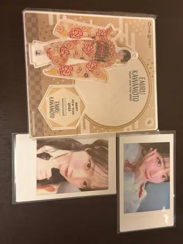 카와모토 에루 아크릴 스탠드 & 폴라로이드 2장