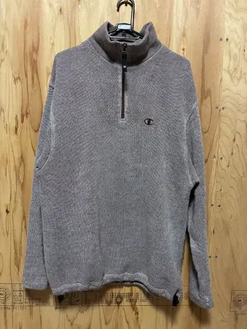 챔피온 하프 지퍼 90s 구제 의류 usa 제조