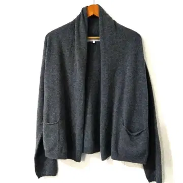 자유구 캐시미어 100% 가디건 38 그레이 자유구