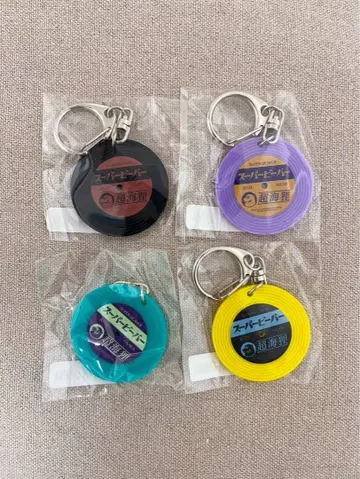 SUPER BEAVER 레코드 키링 4개 세트