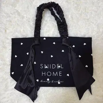SNIDEL HOME 매장 한정판 하트 무늬 프릴 토트