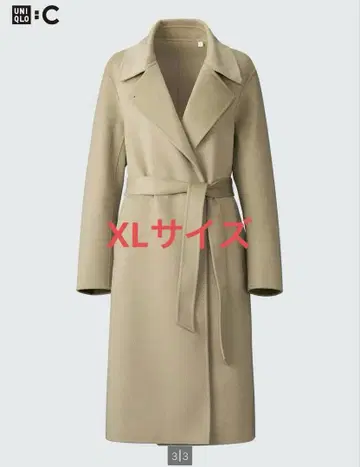 UNIQLO:C 더블 페이스 랩 코트