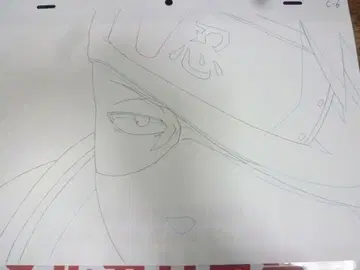 카카시 C6 직필 복사 등 레이아웃/원화/수정/동영상 나루토 NARUTO