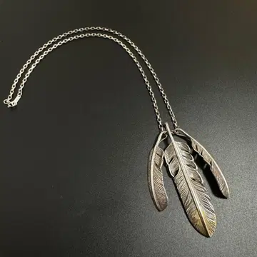 TMT x HARIM 3연 페더 목걸이 티엠티 하림 SV925