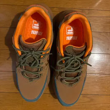 FILA 스니커즈 브라운/오렌지/블루