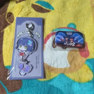 [ 혜택만 ] 참 포함 아크릴 키링 캔 배지 오바케이드로 2