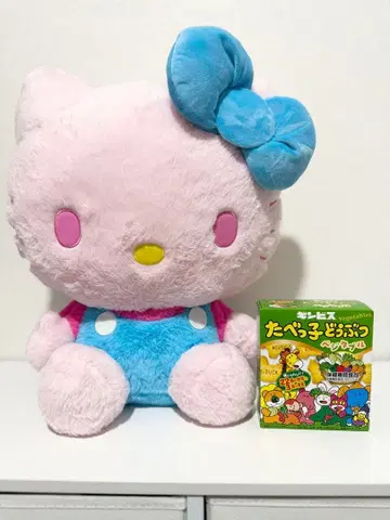 헬로키티 핑크와 하늘색 인형 GJ 봉제 인형