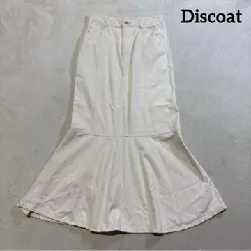 디스코트 머메이드 스커트 롱 스커트 아이보리 화이트 L 파르 캐주얼