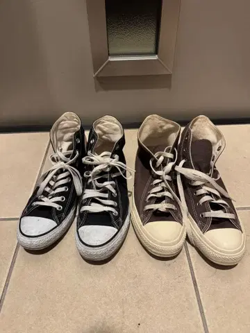 컨버스 올스타 블랙 브라운 하이컷