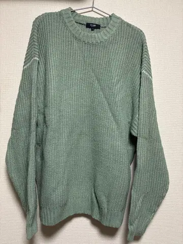 BEAMS HEART 민트 그린 니트 스웨터 L