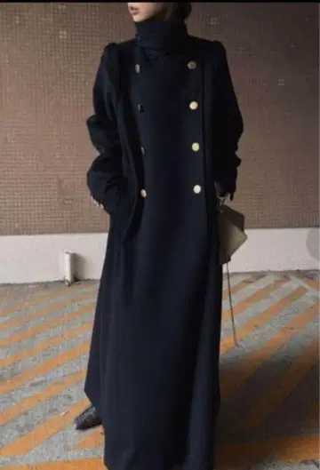 거의 미사용 [아메리빈티지] CHARME FLARE LONG COAT/S
