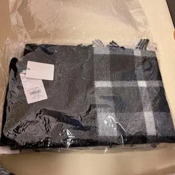 BLACK LABEL 체크 머플러