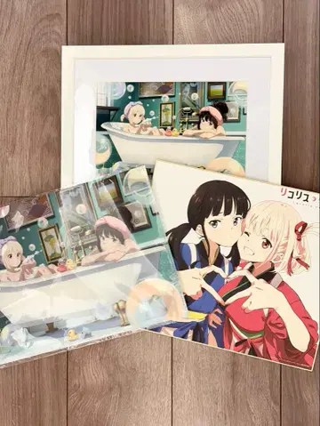 리코리스 리코일 캐릭터 파인그래프, 색지, 클리어 파일 3종 세트