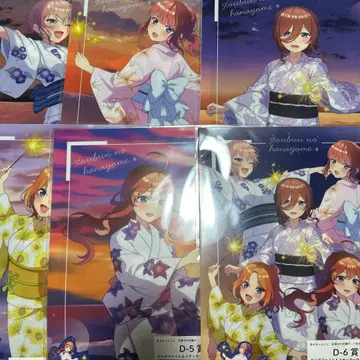 5등분의 신부 캬랏토 복권 클리어 파일 한여름의 목소리 전종 세트 2