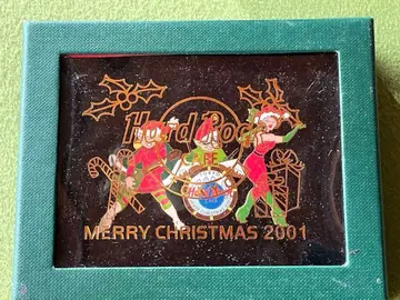 하드 록 카페 핀 배지 2001년 크리스마스 도쿄점