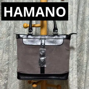 [ 미사용품 ] 하마노 가죽공예 하마노 토트백 가죽 스웨이드 블랙 황실