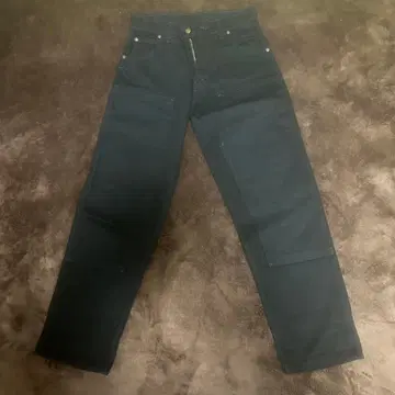 PRISON BLUES 더블니 팬츠 블랙