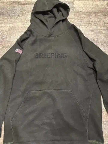 BRIEFING 블랙 후드티 L 사이즈