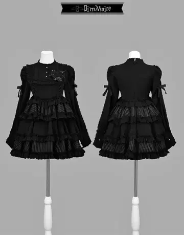 [ Dimmoire ] 프릴에 파묻혀 보는 악몽 드레스 L 사이즈