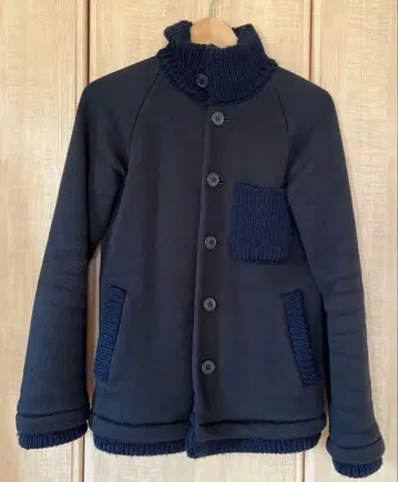 BLUE BLUE 헤비 맨투맨 자켓 네이비 사이즈 1