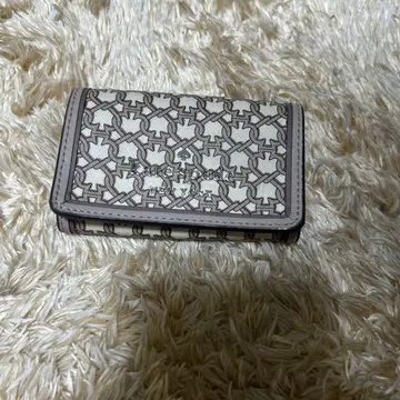 케이트 스페이드 3단 폴더형 지갑 화이트 베이지