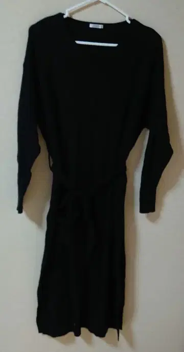 GLACIER 블랙 니트 롱 원피스 L 사이즈