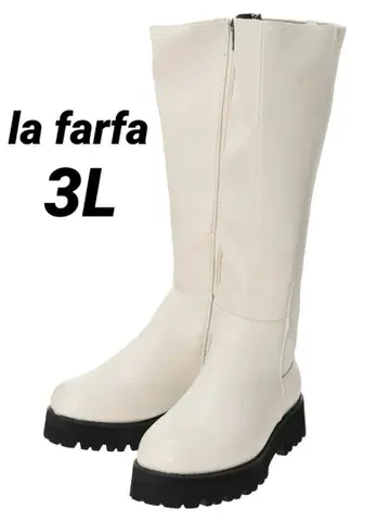 [ 새상품 ] 빅 사이즈 롱 부츠 라파 퍼 슈즈 3L