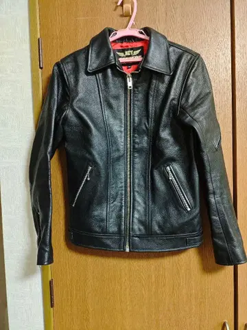 JET LEATHERS 블랙 가죽 자켓 M
