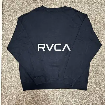 RVCA 블랙 맨투맨 트레이닝복 백 로고