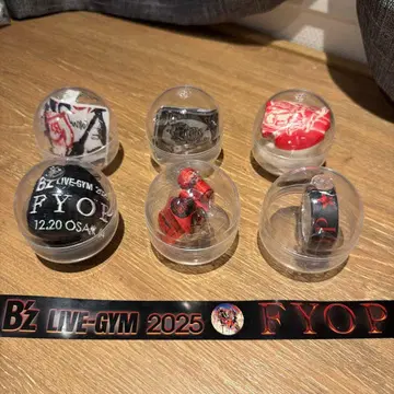 B'z LIVE-GYM 2025 FYOP 가챠가챠 6개 세트