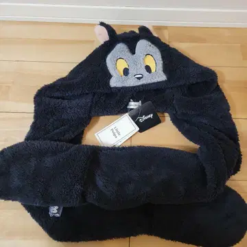 피노키오 피가로 고양이 머플러캡 방한 후드 디즈니 따뜻한