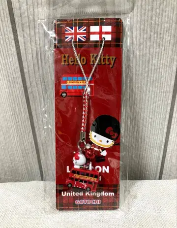 미사용 헬로키티 지역 한정 스트랩 런던 버스 산리오 2009