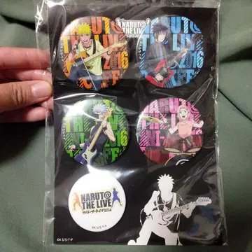 NARUTO THE LIVE 2016 캔뱃지 5개 세트