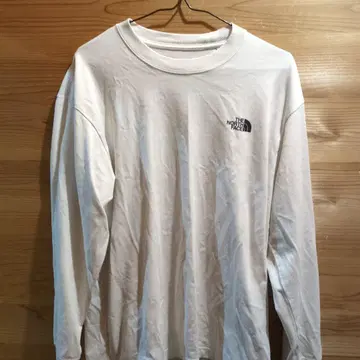THE NORTH FACE 롱 슬리브 티셔츠 S 화이트