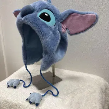 레어 디즈니 스티치 팬캡 플리스 모자 58cm