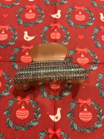 새상품급 acca 스와로브스키 헤어 클립 프랑스제