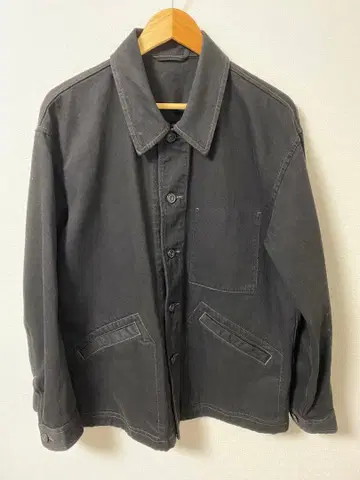 uniqlo U 오버 사이즈 데님 자켓 블랙 L