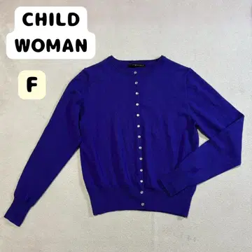 새상품급 차일드우먼 니트 가디건 모 100% 가을/겨울