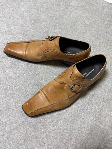 KATHARINE HAMNETT 브라운 드레스 슈즈