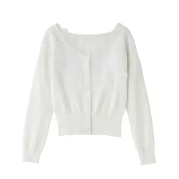 폴로 레이스 프릴 가디건